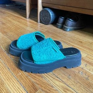 Miista Verena Green Sandals. Worn twice, not a perfect fit for me.